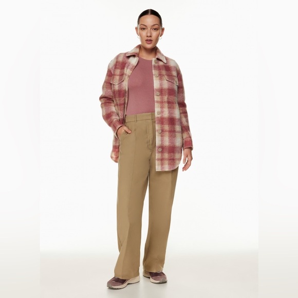 Aritzia Wilfred Free Palermo Longsleeve Rib Size Small In Cinder Pink Crew Neck - Picture 13 of 14